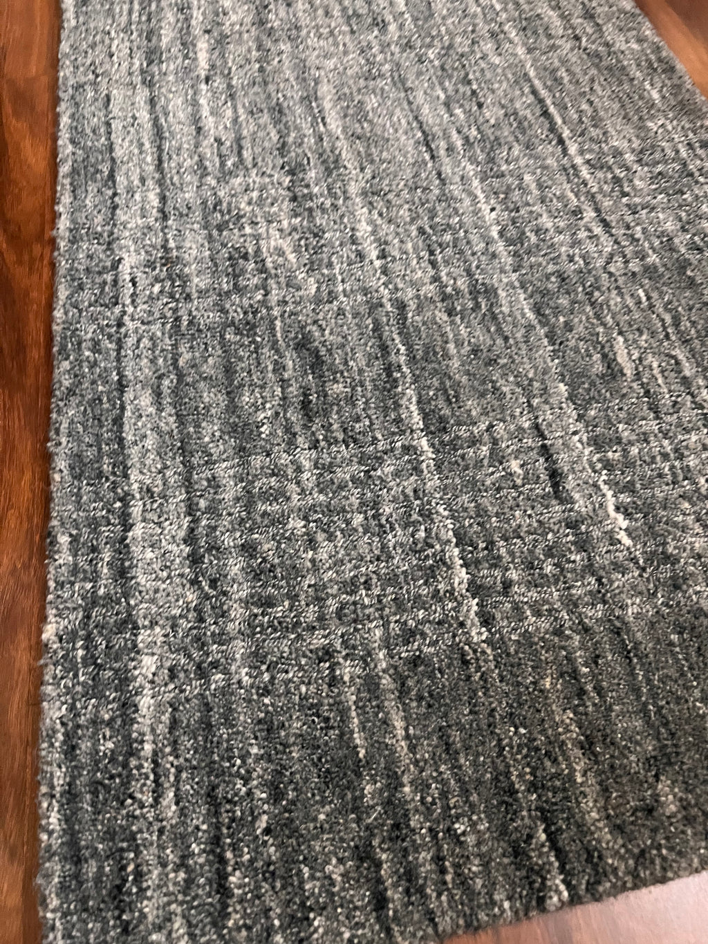 Handmade Stone Blue Textured Accent Rug – 2’ × 3’ | Brooklyn BRK-4