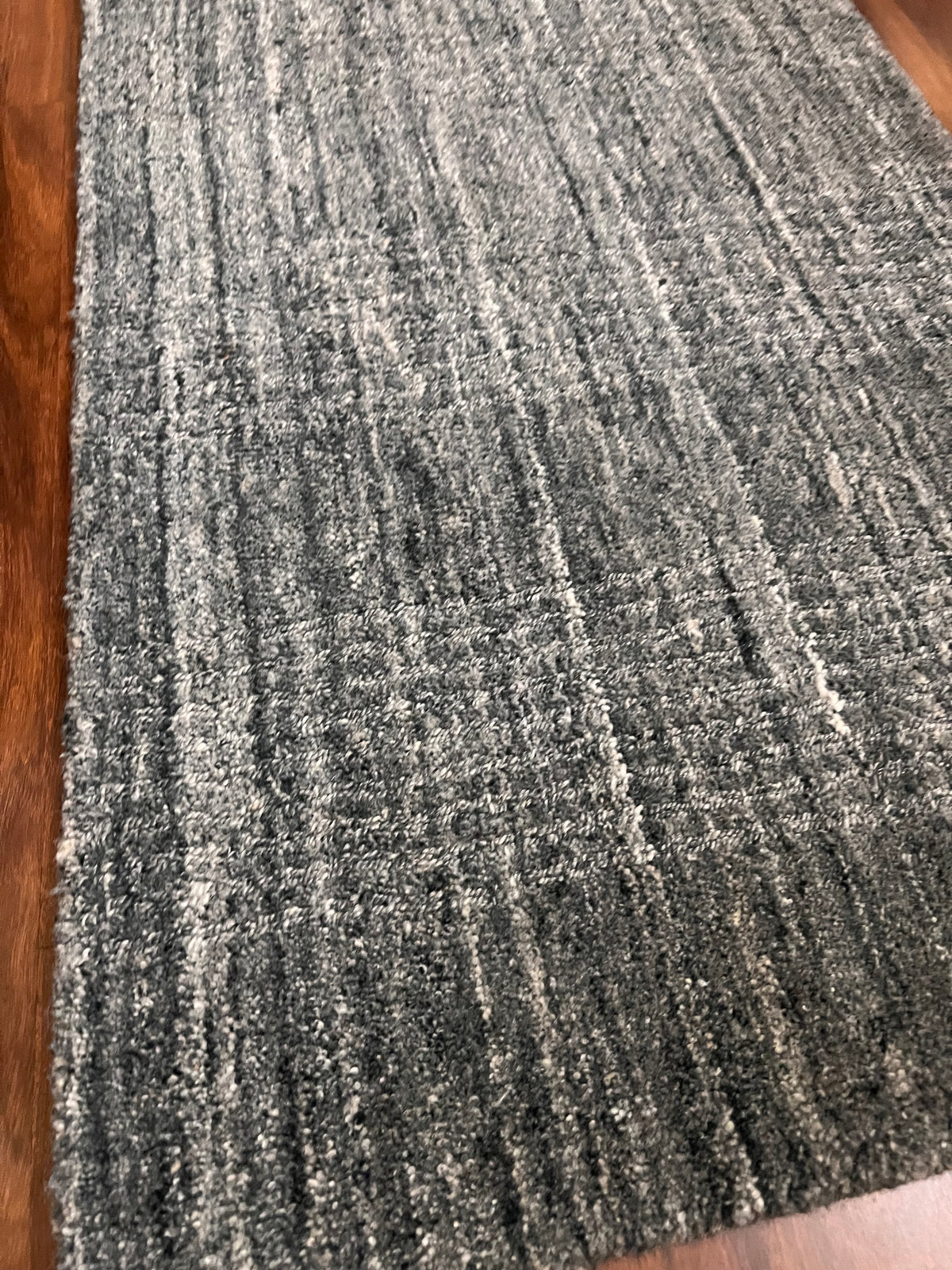 Handmade Stone Blue Textured Accent Rug – 2’ × 3’ | Brooklyn BRK-4