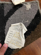 Handmade Gray and Brown Leaf Accent Rug – 2’ × 3’