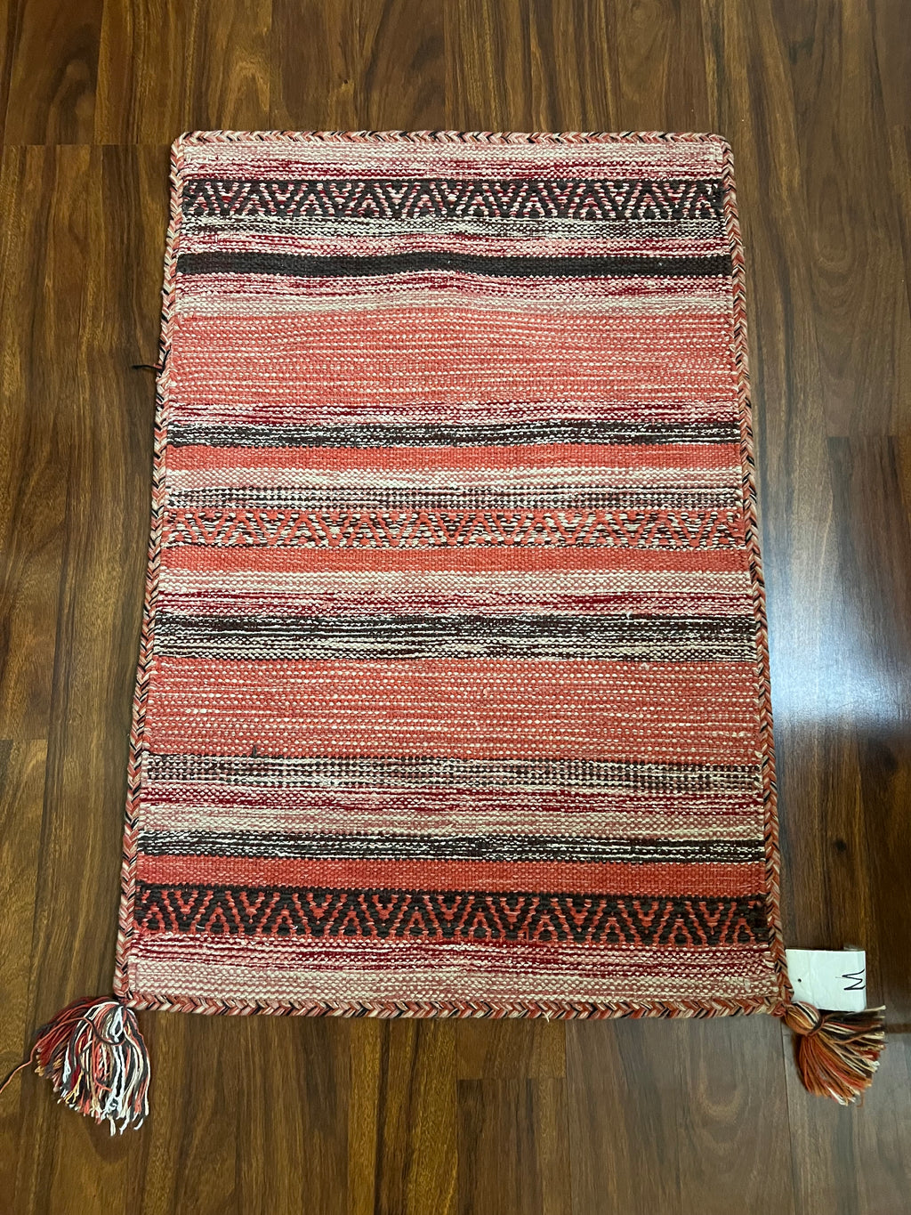 Handmade Santa Fe Rust Striped Rug – 2’ × 3’ | Kalaty Andes AD-623