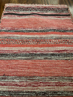 Handmade Santa Fe Rust Striped Rug – 2’ × 3’ | Kalaty Andes AD-623