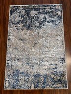 Amer Rugs Hamilton HAM-1 Beige Indigo Area Rug – 2’ × 3’