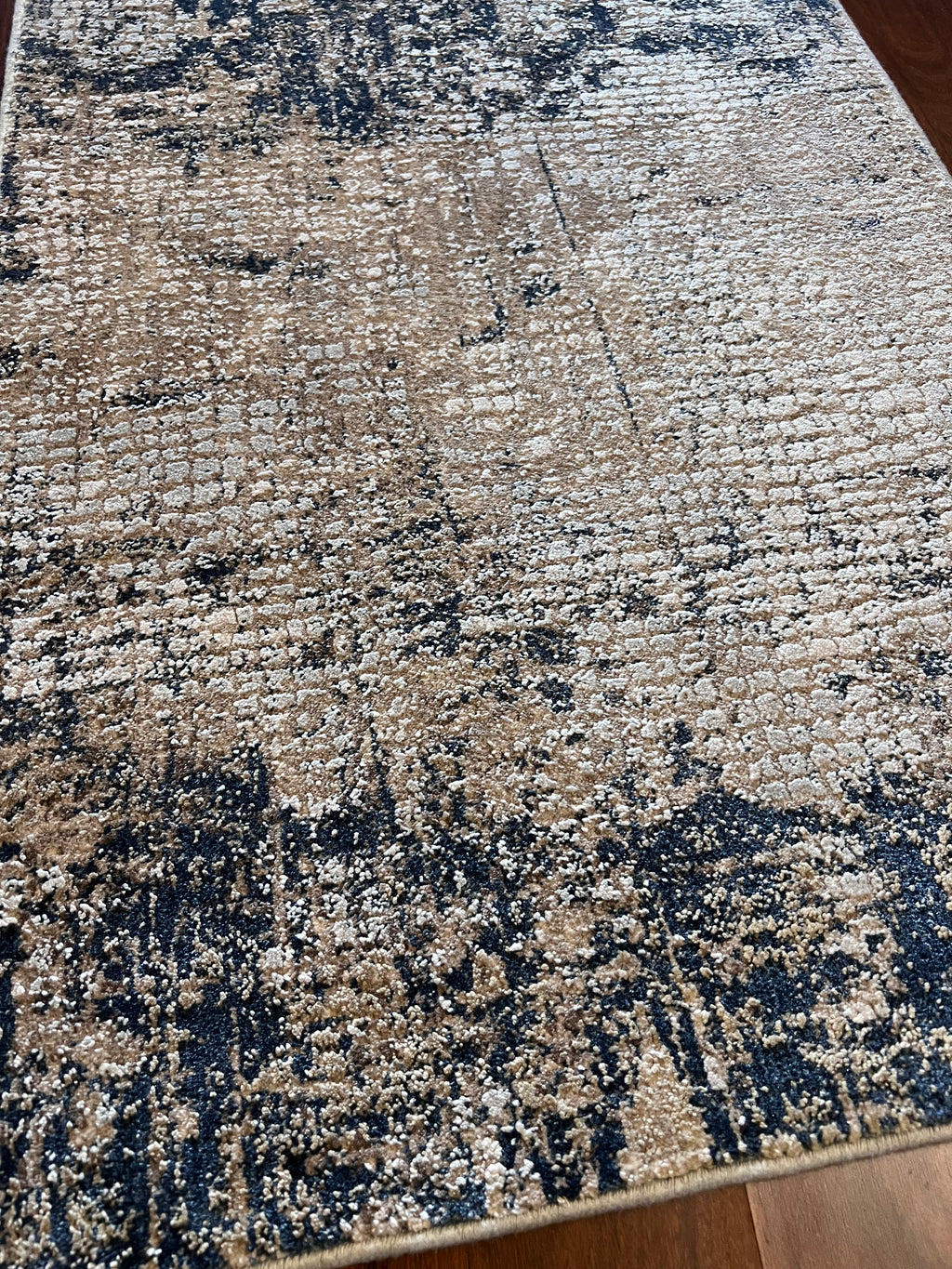 Amer Rugs Hamilton HAM-1 Beige Indigo Area Rug – 2’ × 3’