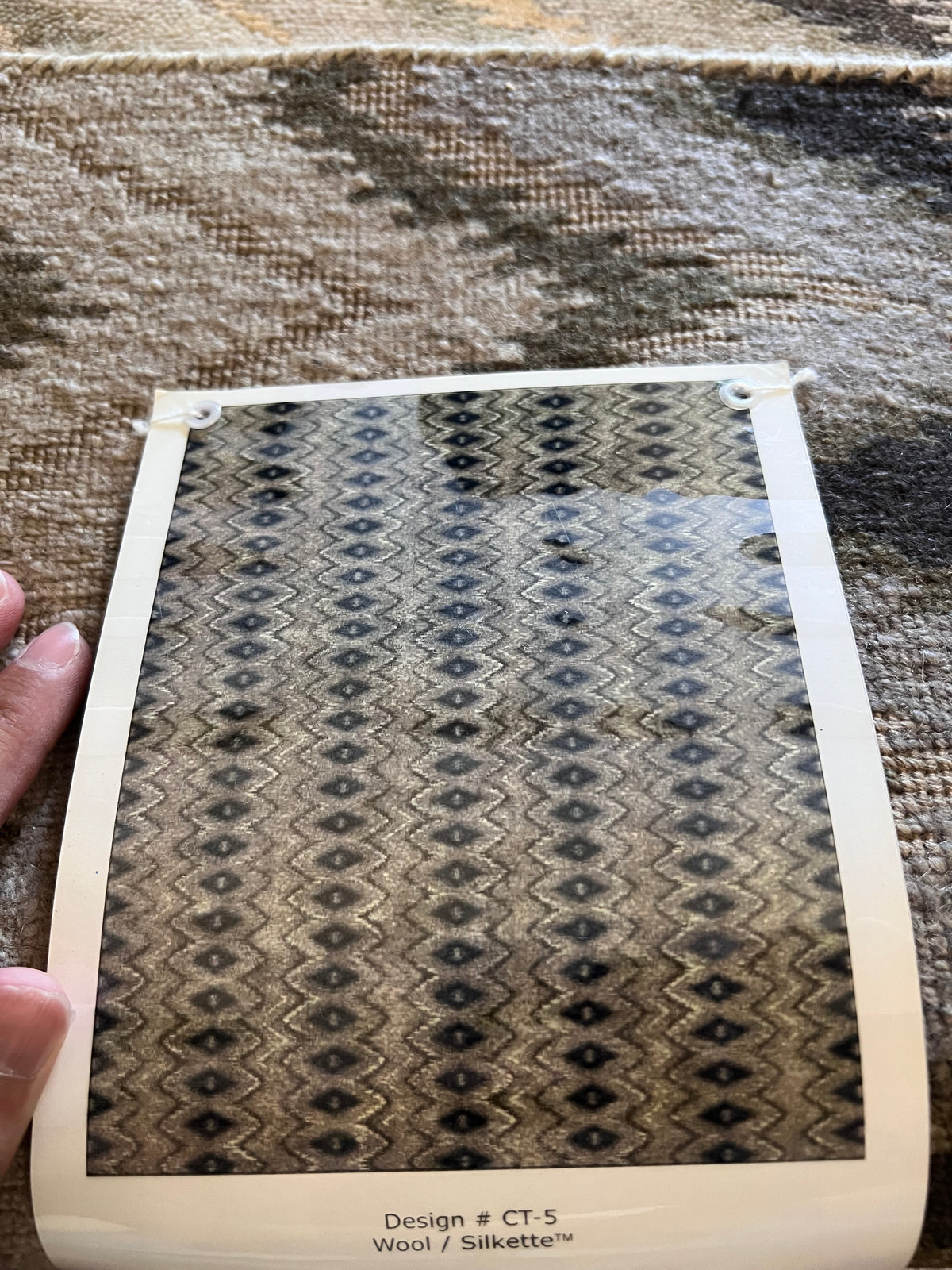 Handmade Ivory & Brown Geometric Accent Rug – 2’ × 3’