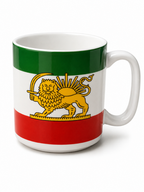 Lion and Sun Mug - 10 oc Ceramic