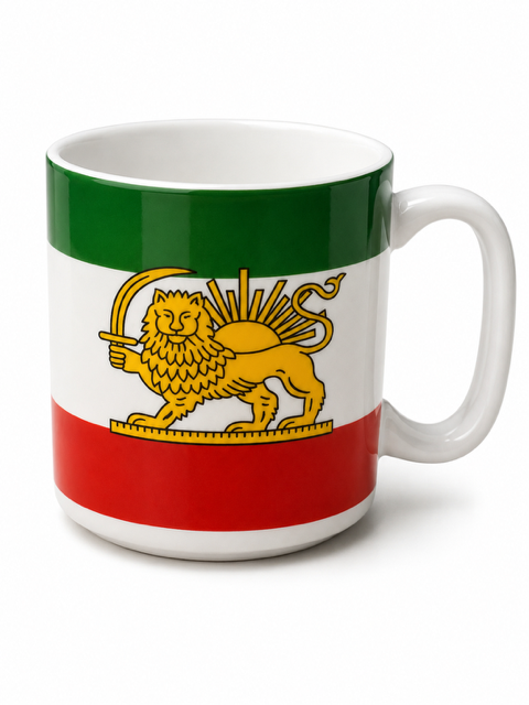 Lion and Sun Mug - 10 oc Ceramic